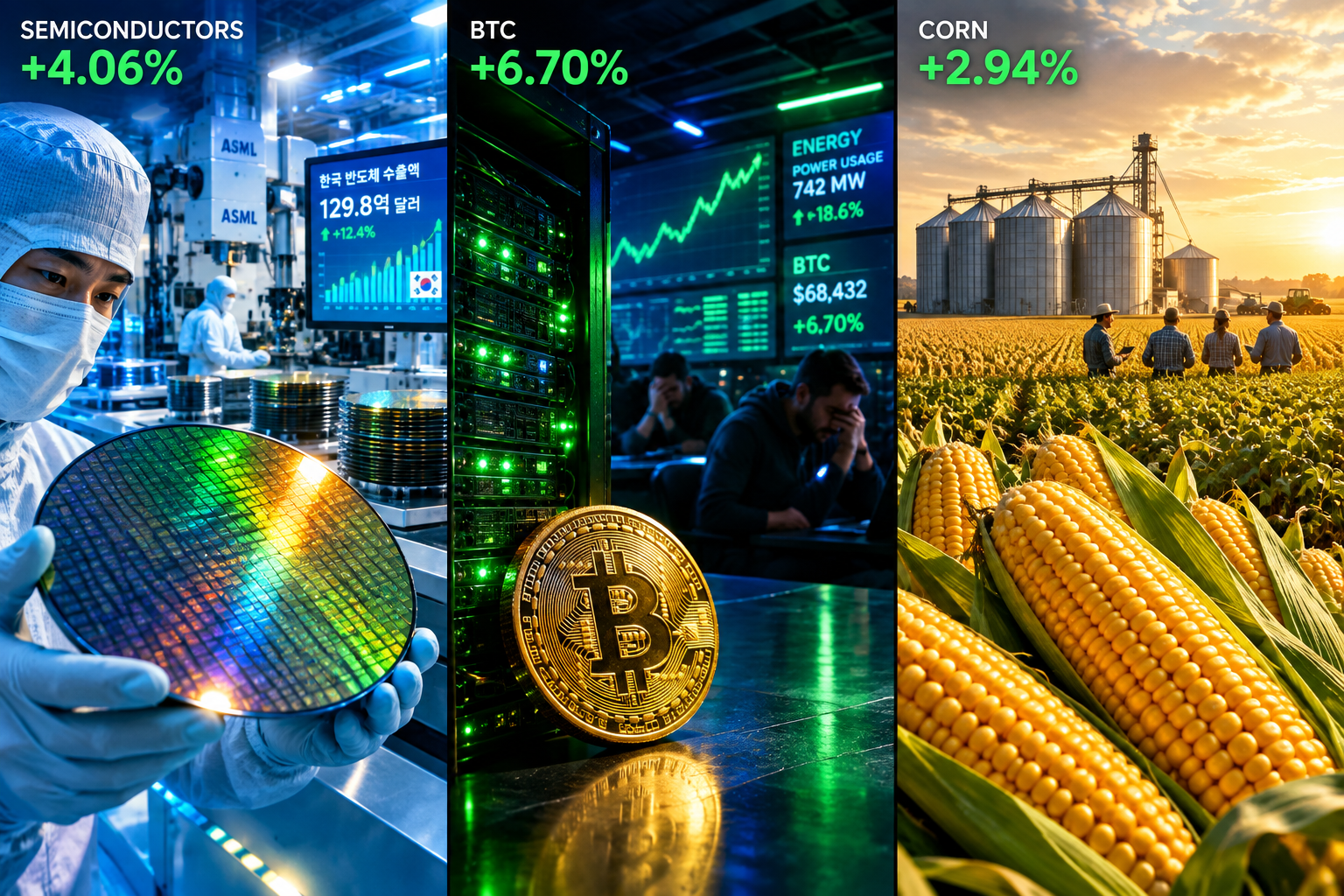 Krzemowy wafel w fabryce chipów, symbol wzrostów spółek technologicznych, które wyniosły Nasdaq 100
